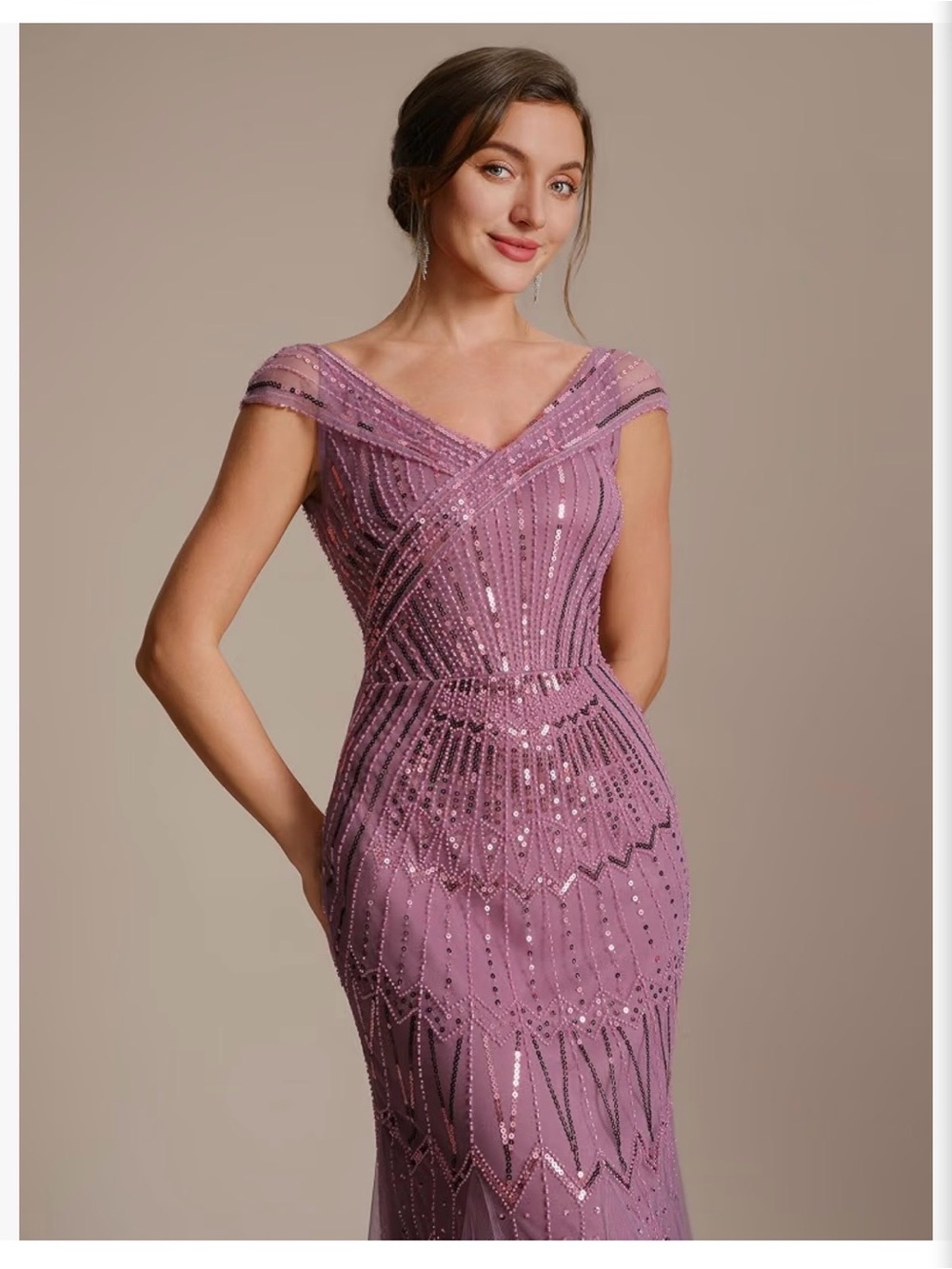 Ever-Pretty Formal Evening Dress Mermaid/Sequin Embroidered